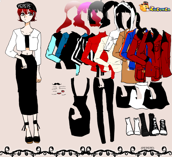 예전에 만들었던 옷입히기