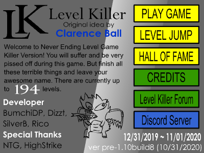 Level Killer pre1.10b8 (194 levels) (NELG Remake)