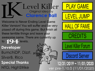 Level Killer 1.10 (194 levels) (NELG Remake)
